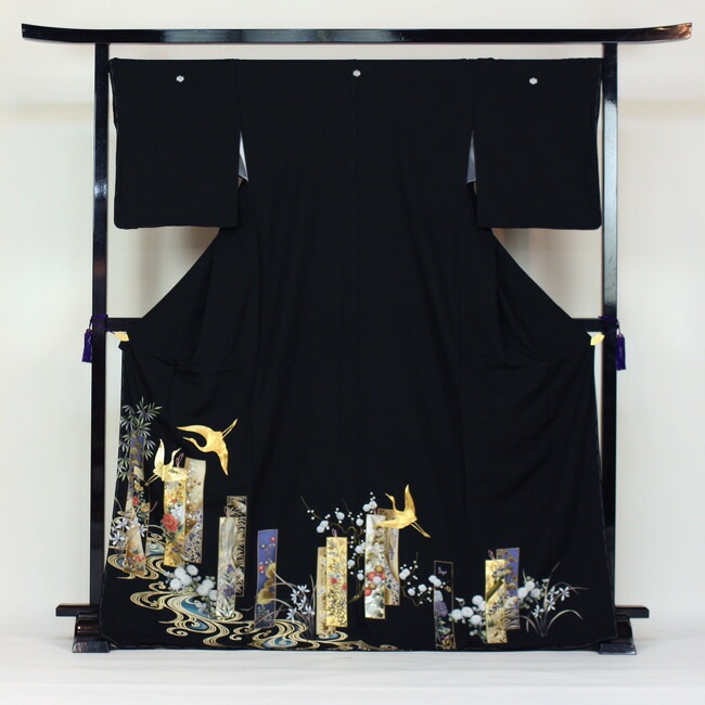 レンタル 留袖 レンタル 着物 黒留 黒留袖 19点フルコーディネートセット 結婚式