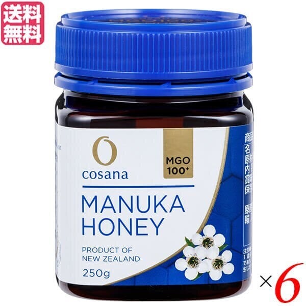 マヌカハニー MGO ニュージーランド コサナ マヌカハニーMGO 100+ 250g ６個セット