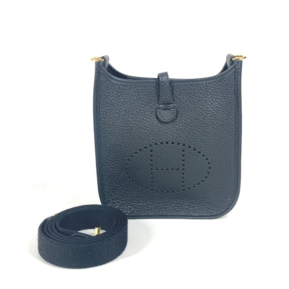 ショルダーバッグ エブリンTPM アマゾーヌ ロング 斜め掛け ポシェット カバン トリヨンクレマンス ノワール ブラック