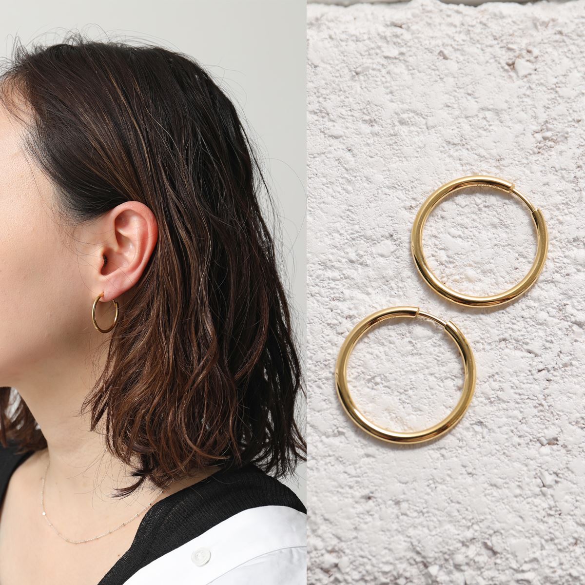 MARIA BLACK マリアブラック フープ ピアス Senorita 20 Hoop 100703YG 20 レディース 両耳販売 アクセサリー スターリン 【mega】