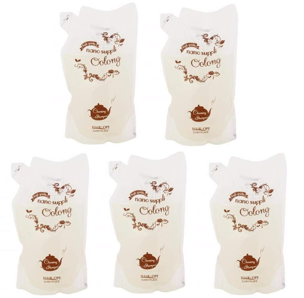 【X5個セット】 サニープレイス ナノサプリ クレンジング シャンプー ウーロン 800ml 詰替用