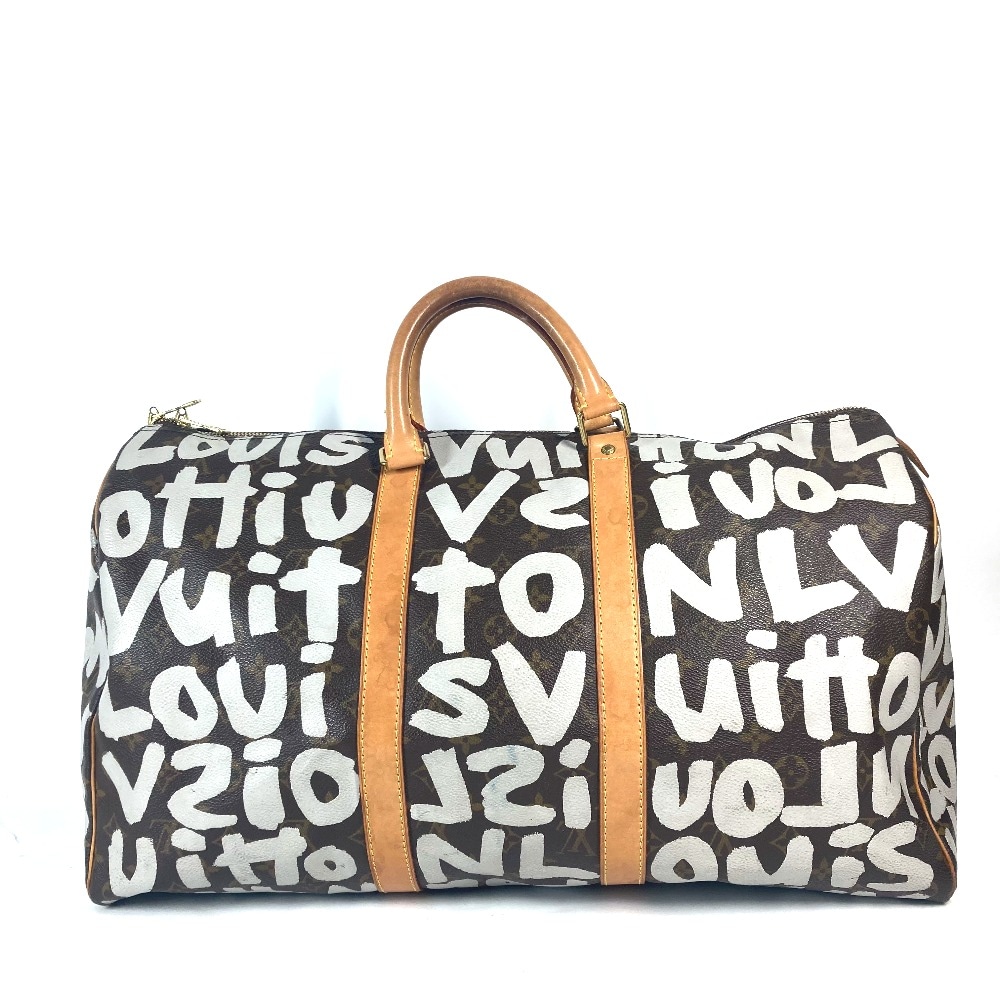 ボストンバッグ M92197 キーポル50 モノグラムグラフィティ トラベルバッグ 旅行バッグ ハンドバッグ カバン モノグラムグラフィティキャンバス ブラウン
