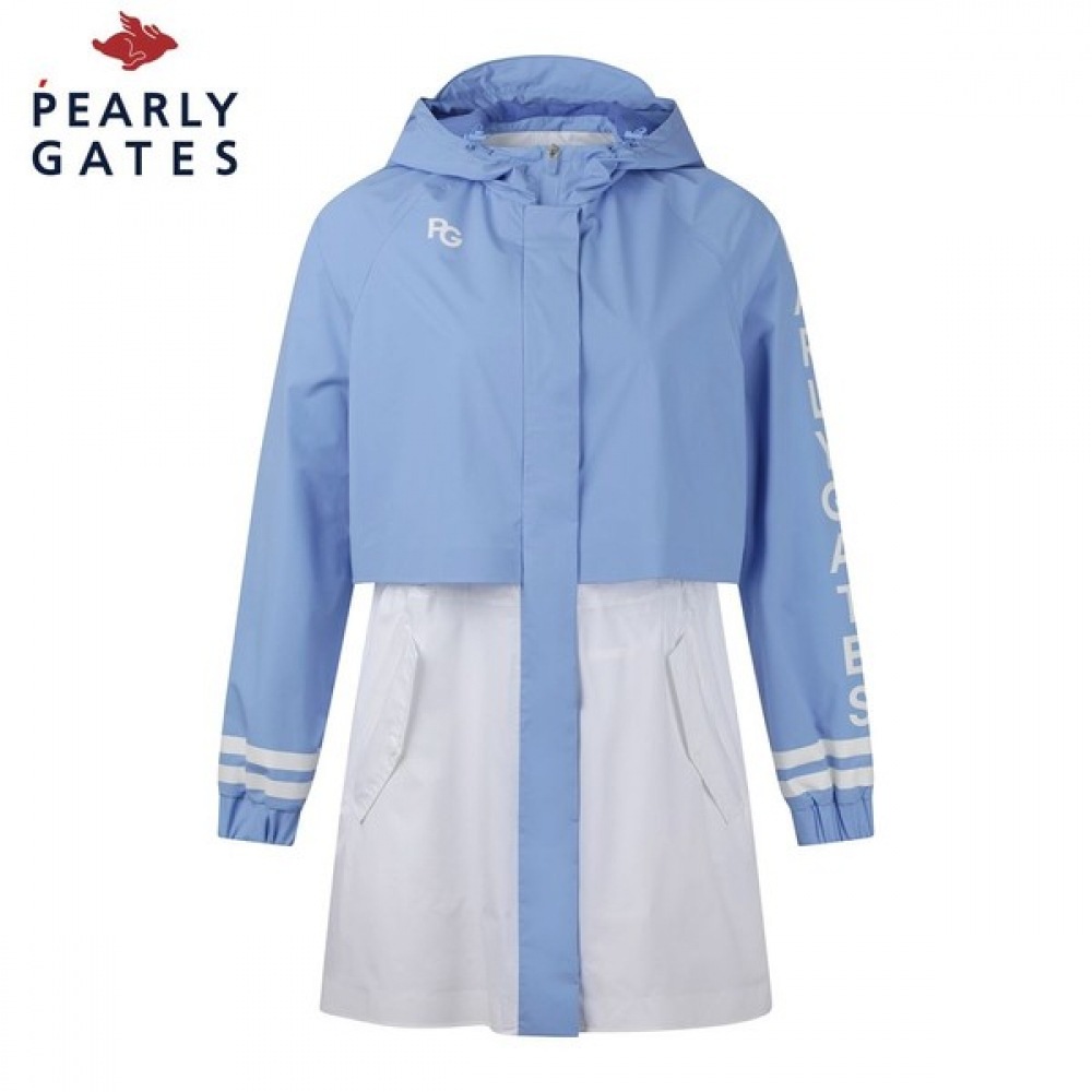 (Paris Gates) レディースカラーマッチングワッディングロゴレインジャンパー&ポーチ