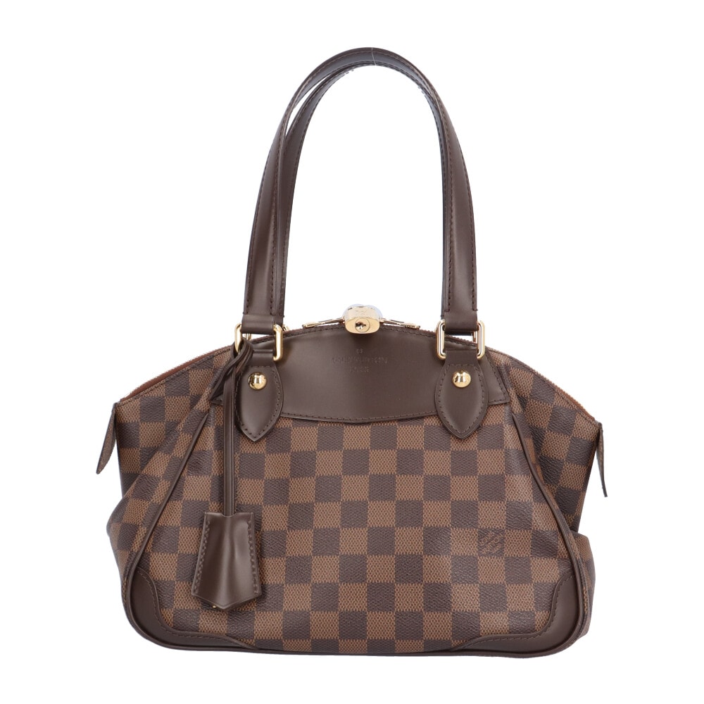 ルイヴィトン ヴェローナPM ダミエ ハンドバッグ ダミエキャンバス N41117 ブラウン LOUIS VUITTON 中古 美品