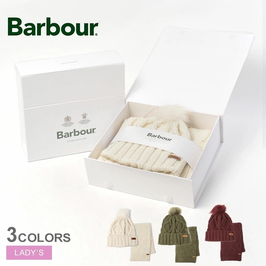 Ridley Beanie＆Scarf Gift Set LGS0075 レディース ニット帽 ビーニー 帽子 ポンポン マフラー ボックス クラシカル トラッド セット 雑貨