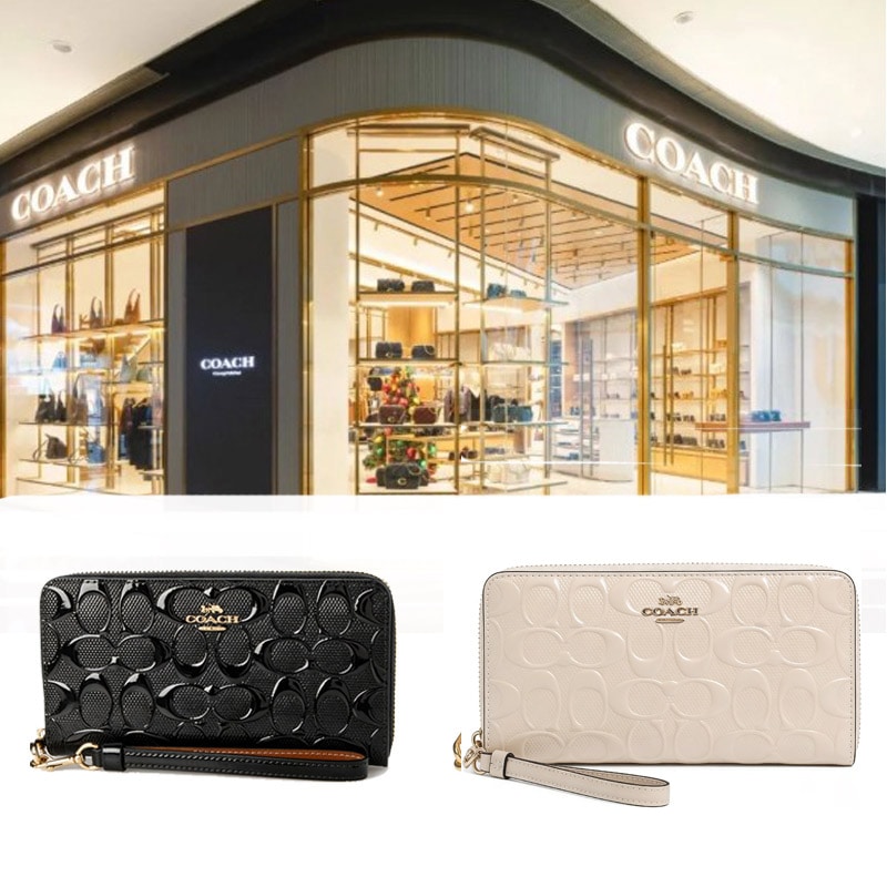 LONG ZIP AROUND WALLET CV413 CT921 パテントレザー