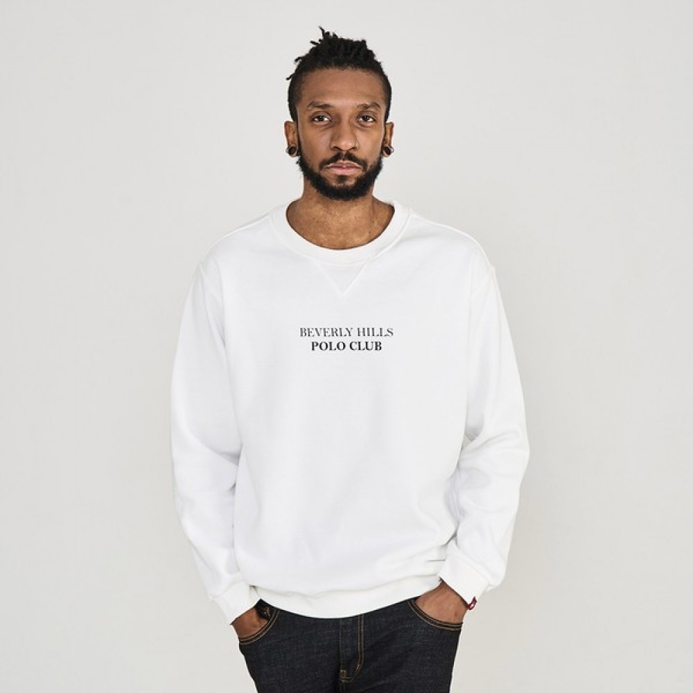 (ビバリーヒルズポロクラブ) レタリングポロクラブ起毛スウェットシャツ