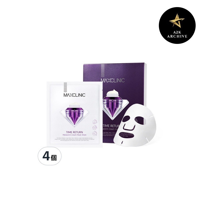 タイムリターン melatonin マスクパック4個入4個