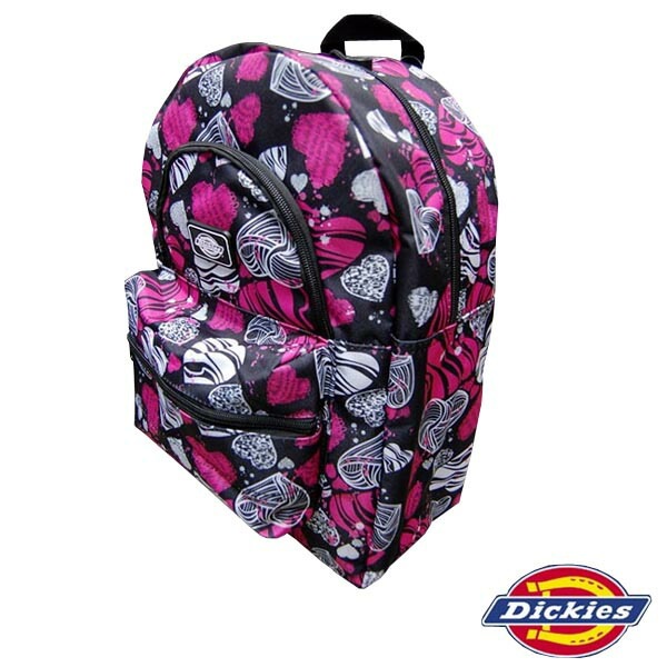 ディッキーズ リュック 直輸入 DICKIES USA バックパック ダブルポケット ハート ブラック ピンク メンズ レディース インポート リュックサック ストリート ブランド HIPHOP B系