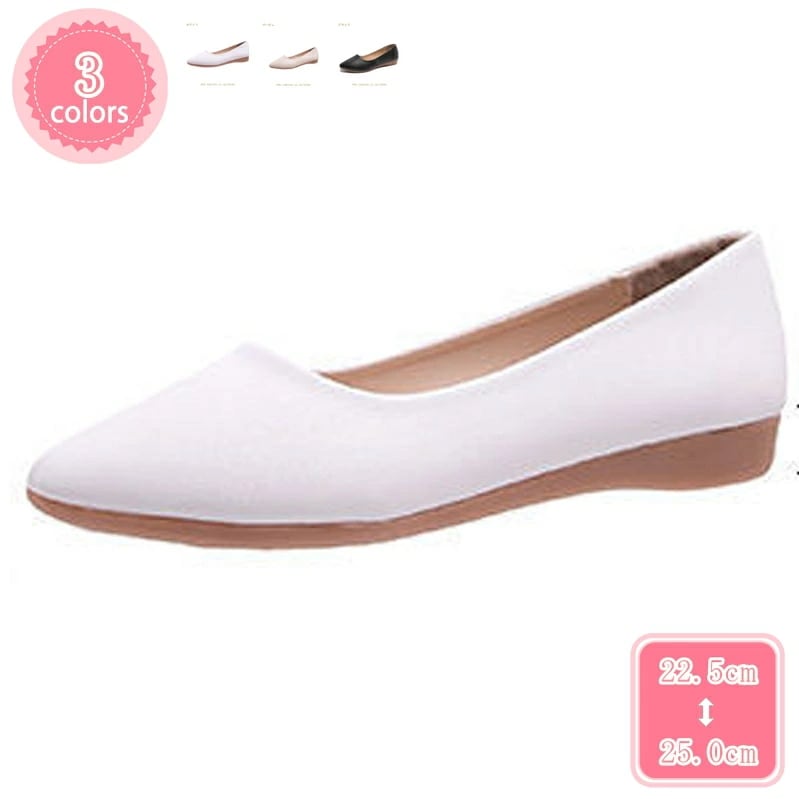 300円OFFクーポン パンプス 痛くない 歩きやすい 走れる 快適 ポインテッド ぺたんこ ローヒール 歩きやすい 脱げない 履きやすい 疲れにくい レディース フラット 靴 スリッポン ぺたんこ