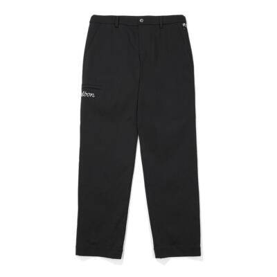 Malbon Golf純正マルボンスプリングストレートパンツ ブラック（メンズ）