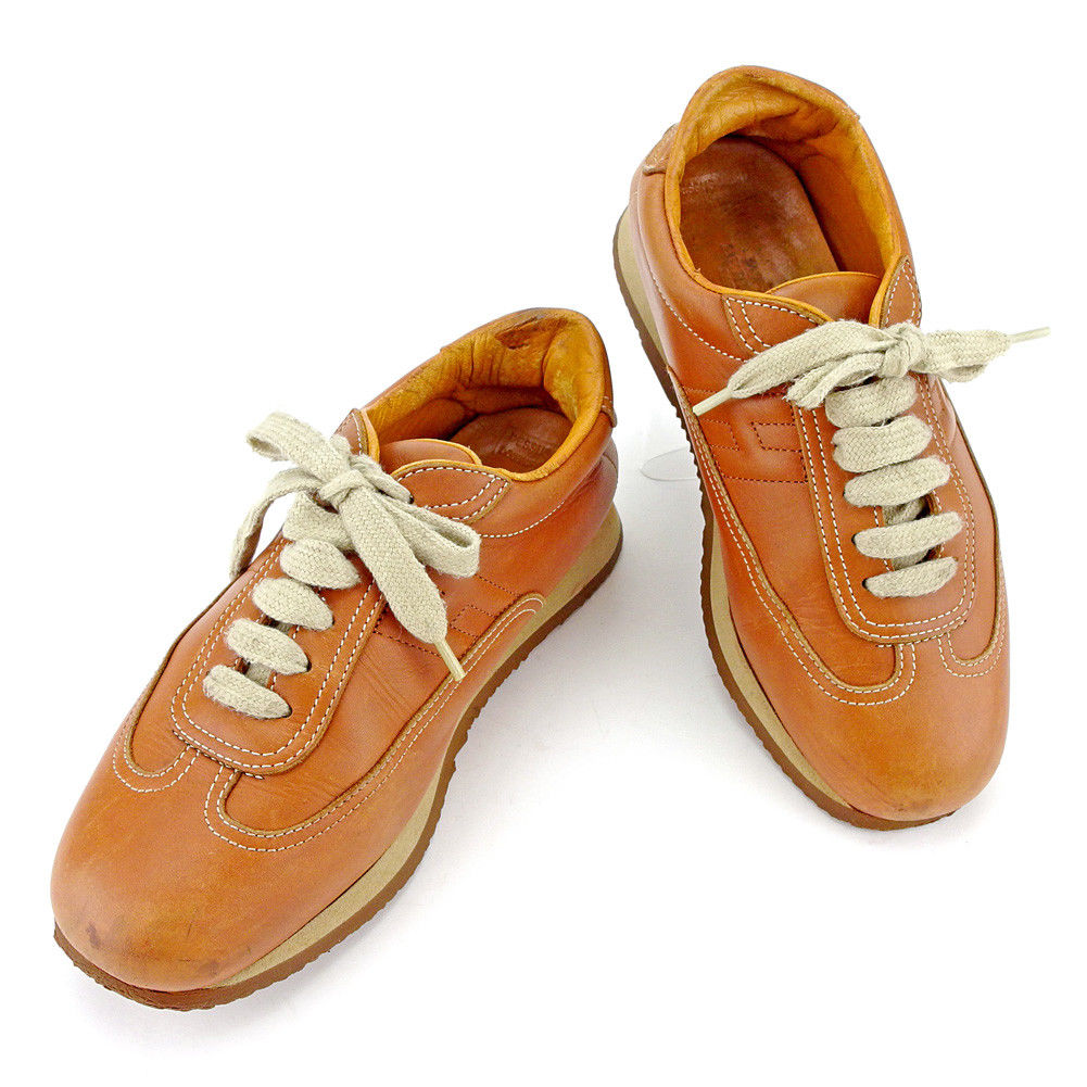 スニーカー #36 1/2 シューズ 靴 クイック キャメル 中古