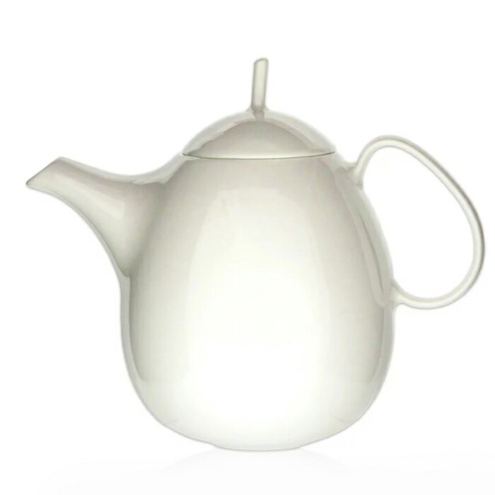 ティーポット 中国茶 紅茶 緑茶 景徳鎮 おしゃれ 陶磁器 白 軽量 500ml かわいい 無地 ベーシック スミス＆シュー ギフト お祝い smith＆hsu