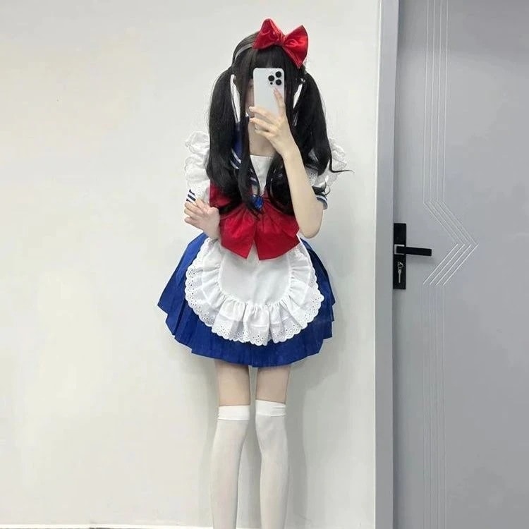 コスプレレディースコスプレ女装ロリータスーツロリちゃん衣装純欲メイドエプロンメイド服 韓国ファッション ハロウイン 5,000円
