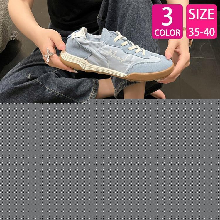 Chio2ndスニーカーレディースかかとが踏めるスニーカーローカットスニーlカーカジュアルフラットシューズシンプル紐靴踵が踏めるシューズ