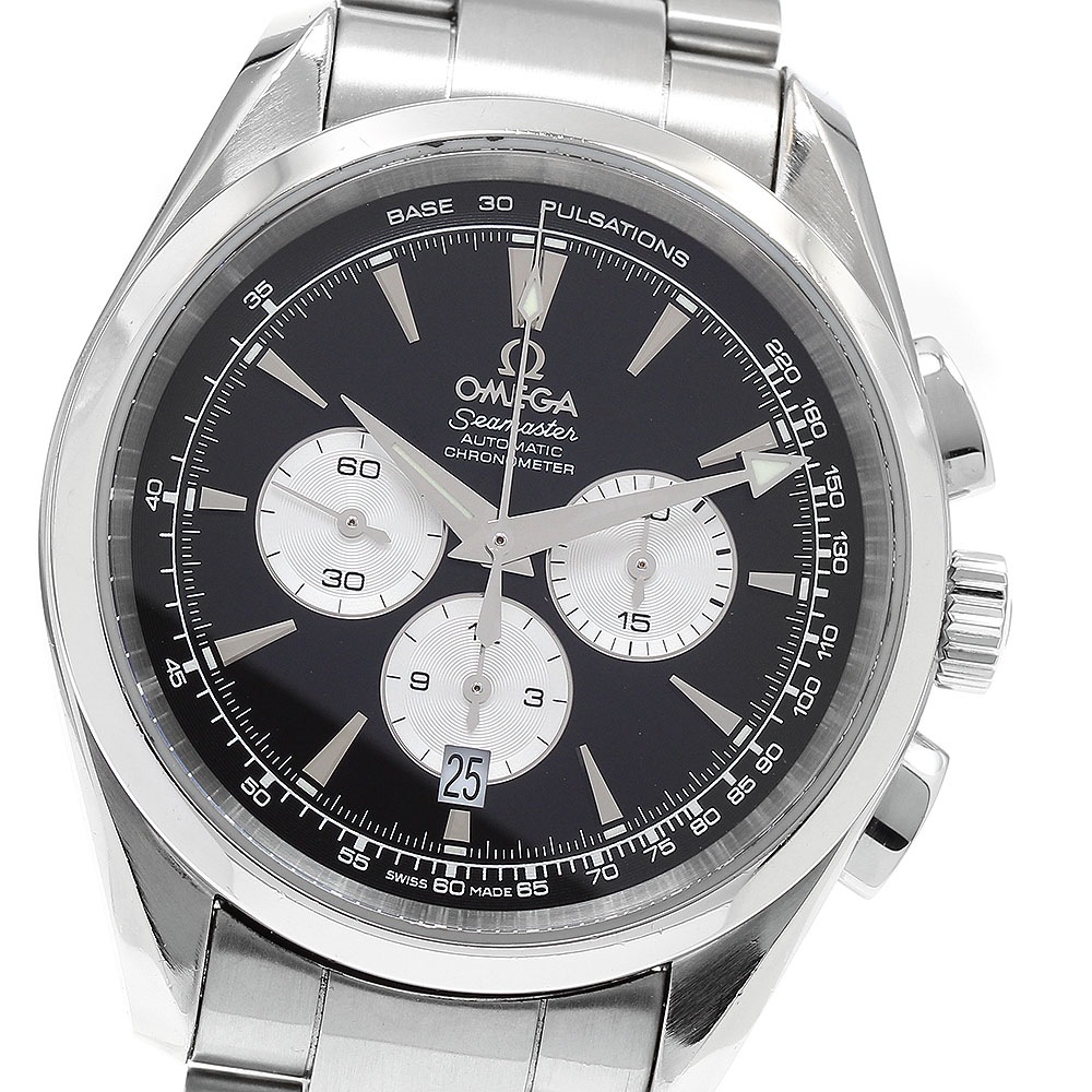 オメガ OMEGA 221.10.42.40.01.002 シーマスター アクアテラ クロノグラフ デイト 自動巻き メンズ _889213【中古】