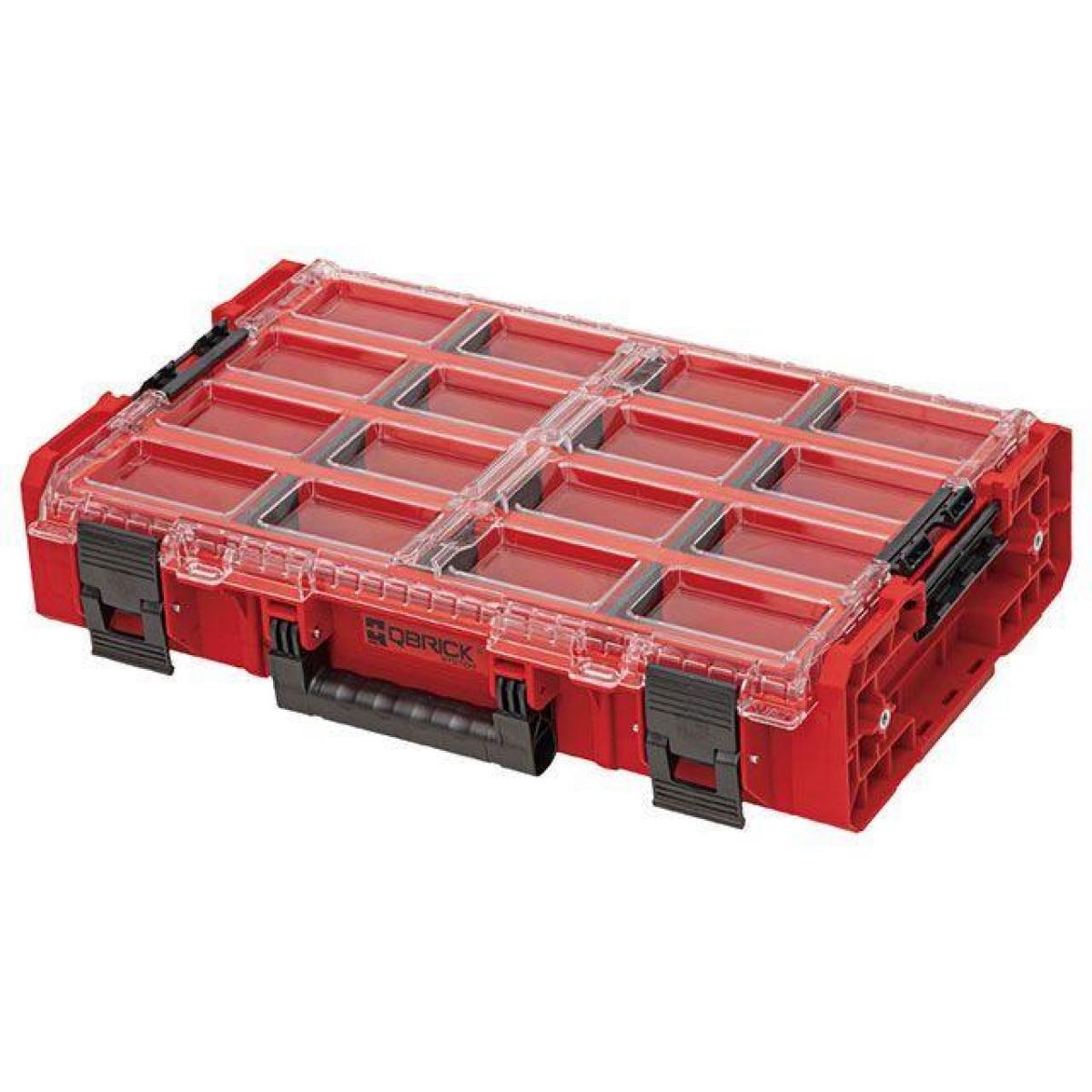 キューブリック QBRICK 超耐久 オーガナイザー XL 2.0 容量13.5L 赤 REDORGQXL2LBCCZEPG003 QS1 ONE 工具 収納 道具入れ ツール ボックス