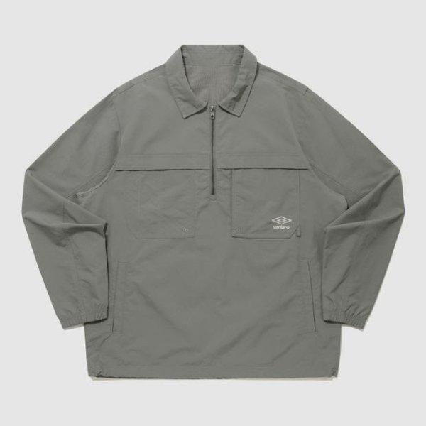 長袖Tシャツ LQC UQ121CWT11-DKA ウェイファインダー コーデュラ ポケット カラー アノラック DEEP KHAKI