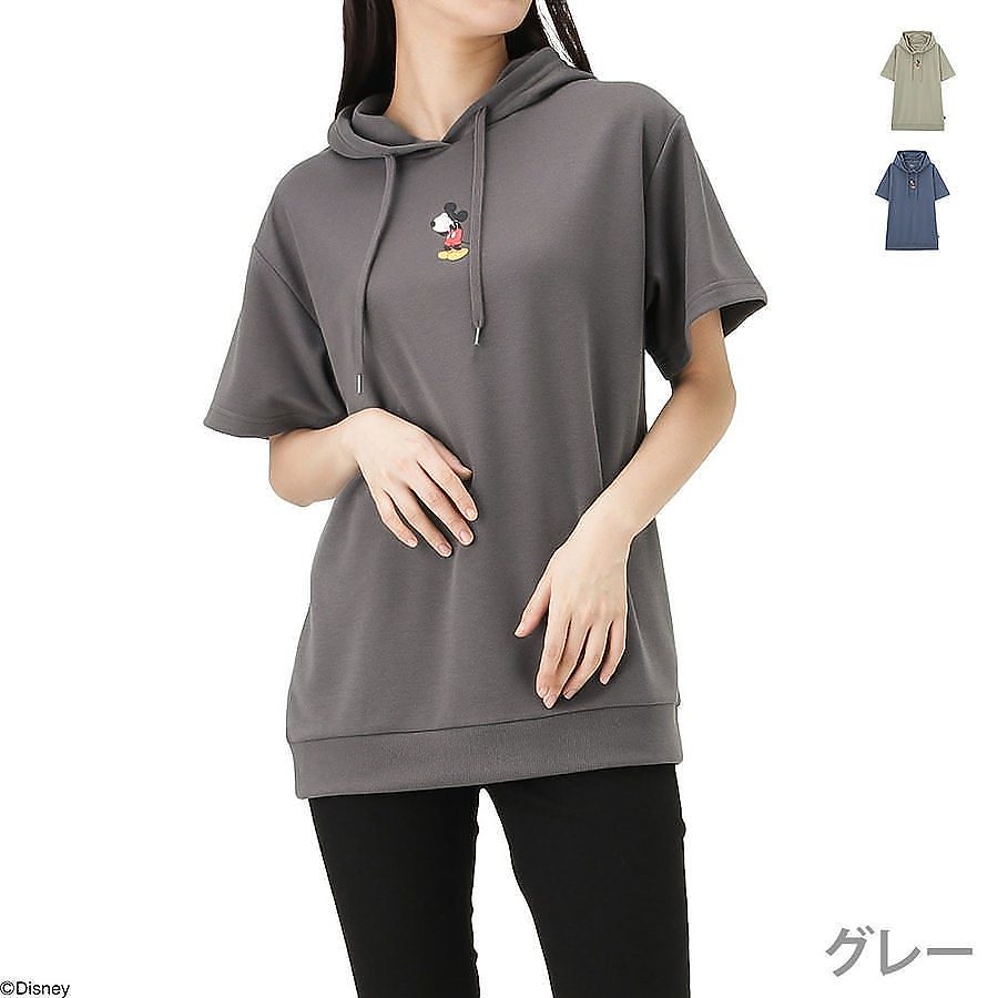 Qoo10 パーカー 半袖 Tシャツ 半袖tシャツ レディース服