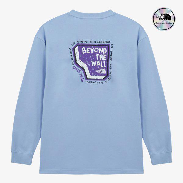 [公式] NT7TS00C 男性 オーバーウォル 長袖 Tシャツ PASTEL BLUE