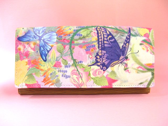 花と揚羽蝶　長財布 10,000円