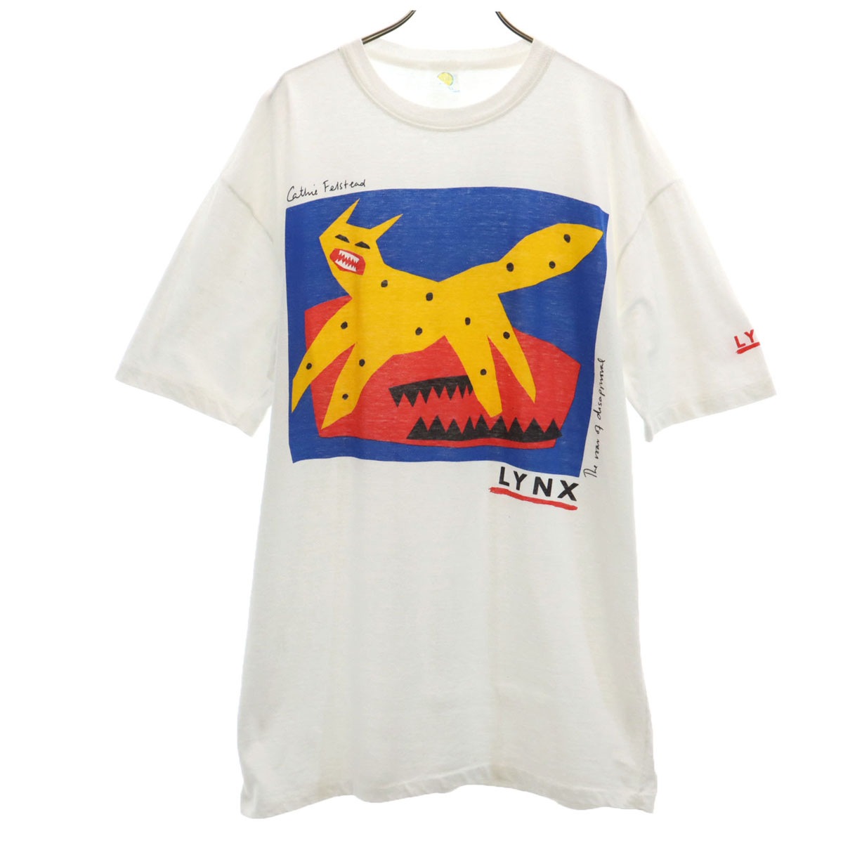SUPA SWEATS 90s USA製 オールド アニマル プリント 半袖 Tシャツ XXL ホワイト シングルステッチ ビッグサイズ メンズ 古着 5,092円
