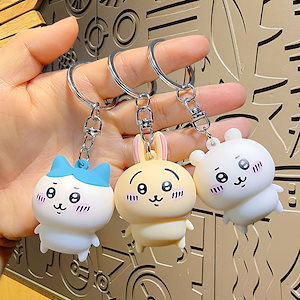 【3日出荷】韓国 ちいかわ フィギュア キーホルダー ハチワレ うさぎちいかわ かわいい マスコット シリコン