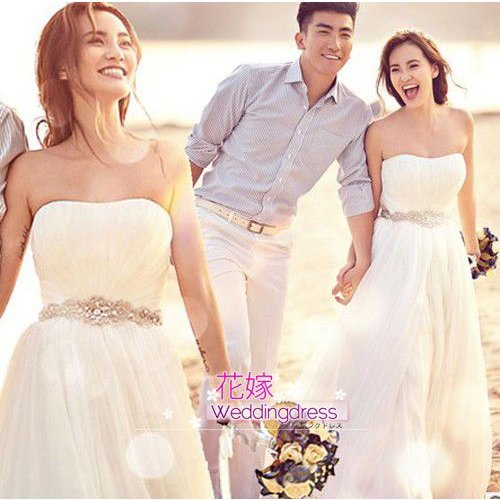 花嫁ウェディングドレス 二次会 プリンセスライン　パーティー　ドレス　【ウェディングドレス 二次会】