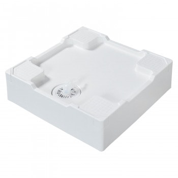 テクノテック 洗濯機用床上配管対応防水パン TPR640N-W3-F1 開口無専用排水トラップ付専用フレキ付 ニューホワイト
