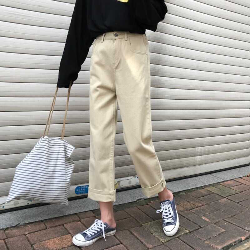 ボトムス パンツ ストレートパンツ クロップドパンツ デニムパンツ 細身 ストレート デニム かわいい 大人可愛い シンプル カジュアル 大人 おしゃれ お洒落 かっこいい レトロ 大人可愛い lbo