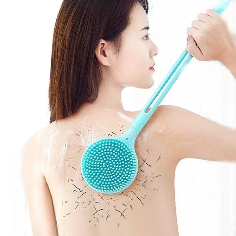 1つ買うと1つ 10 人気があります浴室用品ボディ シャワーブラシ 美肌らい楽々角質除去滑り止両面両用化粧ポーチ-大容量