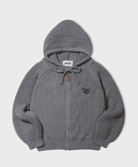 ニット　パーカー