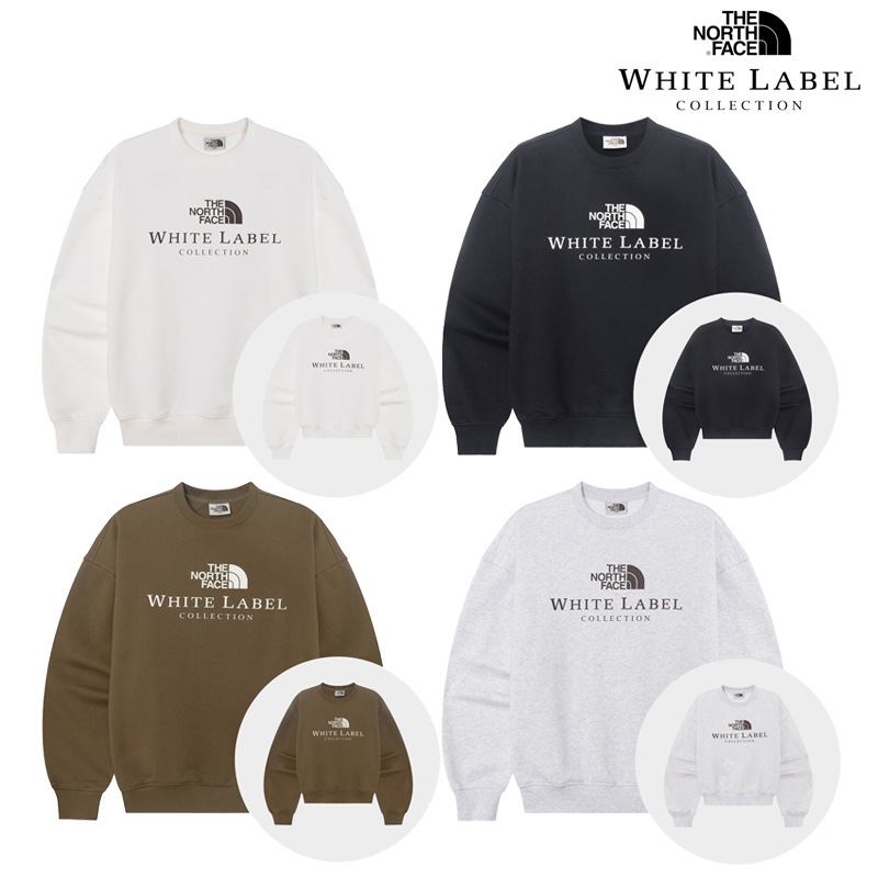 NM5MR51 SIGNATURE SWEATSHIRTS 韓国限定ライン クルーネック 綿混 やわらか ゆったり ロゴプリント デイリー ユニセックス 秋冬 通学 通勤 休日 学校 カジュアル用 黒