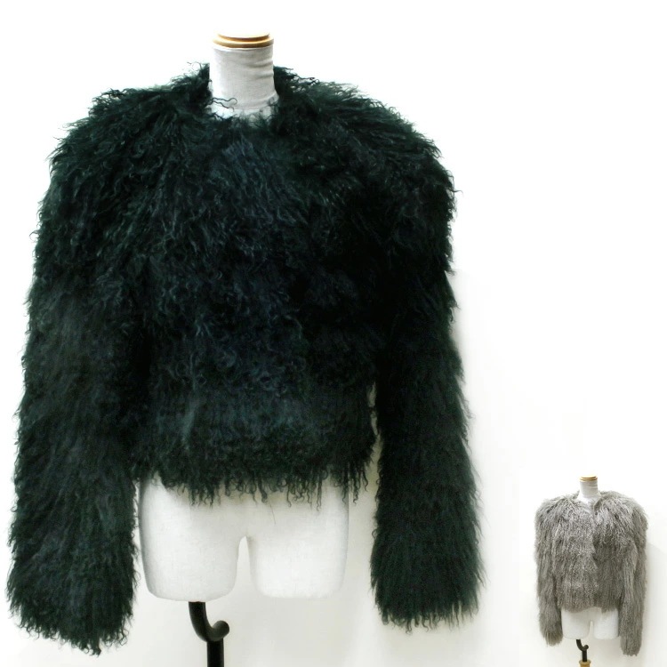 チベットラム ファー ブルゾン ジャケット 送料無料 レディース ギフト プレゼント