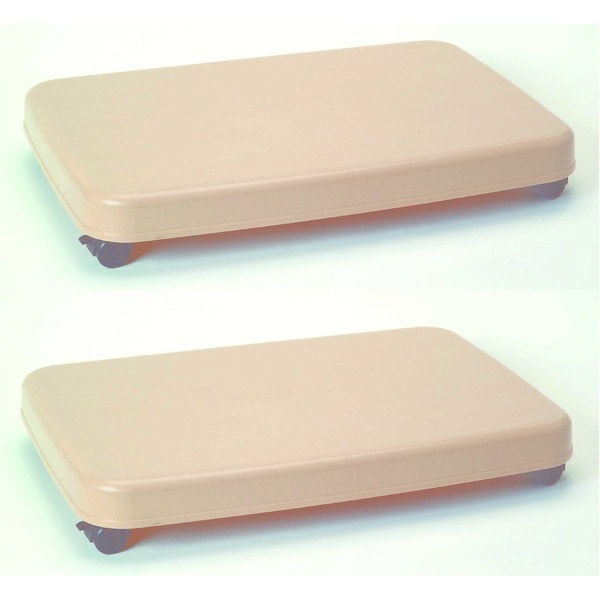 平台車 2台セット LL ベージュ 幅50.2cm 滑り止め キャスター付き 日本製 ラクゴロ 押し入れ クローゼット