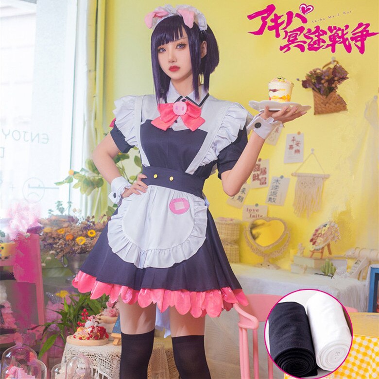 アキバ冥途戦争 メイドカフェ とんとことん 和平なごみ 万年嵐子 ゆめち しぃぽん コスプレ衣装 コスチューム イベント ハロウィン 仮装 変装