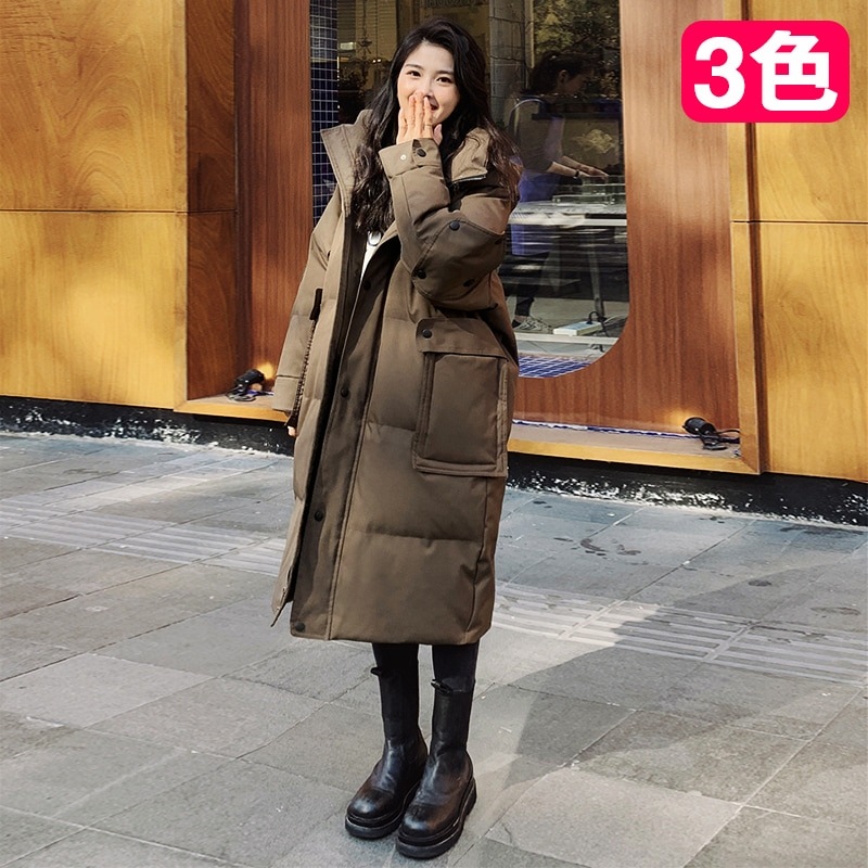 MF15 大人気 3色 韓国ファッション ダウンコート 大きいサイズ ダウンジャケット ロングコート 韓国 コート レディース服 コットン ダウン コート レディース 韓国