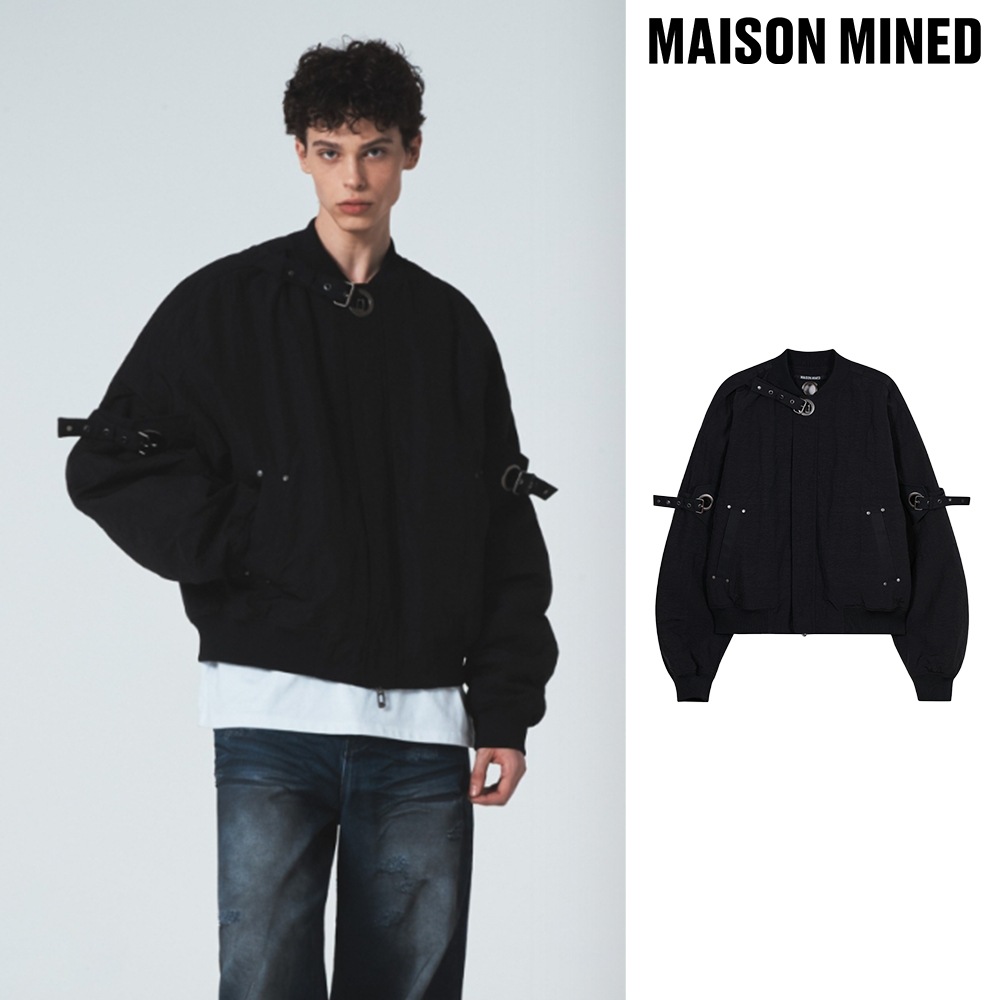 【MAISON MINED】 LINK EYELET STRAP MA-1