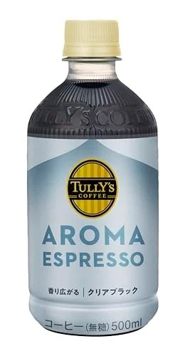 タリーズコーヒー アロマエスプレッソ やさしい苦み クリアブラック 無糖 500ml×24本 ペットボトル