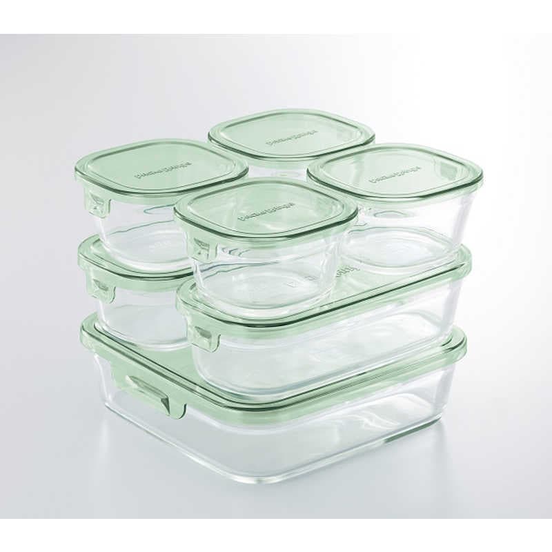 IWAKI　iwaki パック＆レンジ システムセット グリーン　PSC-PRN-G7