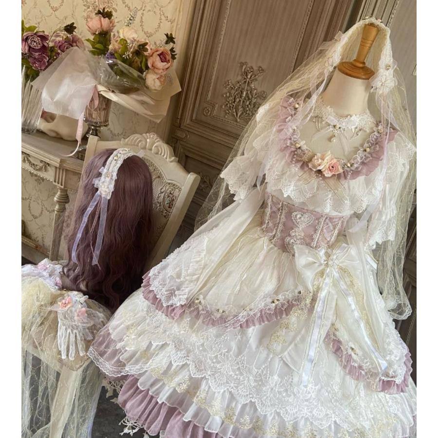 新発数量Lolita系　エリザベスの宴会ワンピース　P　ドレス　日常　写真　舞台　変装ロリータ トップス 萌え レディース ゴスロリ ロリータフ