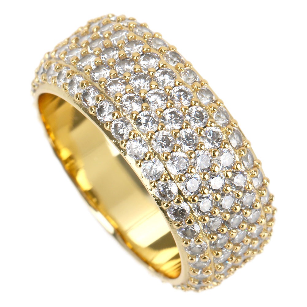 ブリンブリン パヴェ甲丸リング [r224]