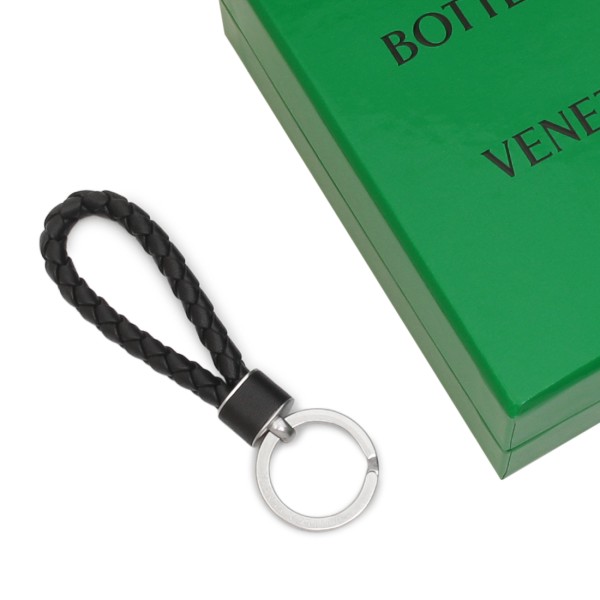 キーホルダー イントレチャート キーリング ブラック ユニセックス BOTTEGA VENETA 709727 VMAY1 8803