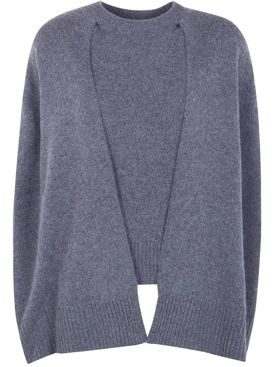 TOTEME Women Capes 261 WRT0635 YA0235 083 DARK GREY MELANGE