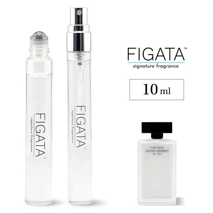 [FIGATA]ミニ香水 原材料/ ナルシソロドリゲス フォー ハー ピュア ムスク オードパルファム 香水 お試し 選べる 容量 10ml スプレー ロールオン アトマイザー ネコポス