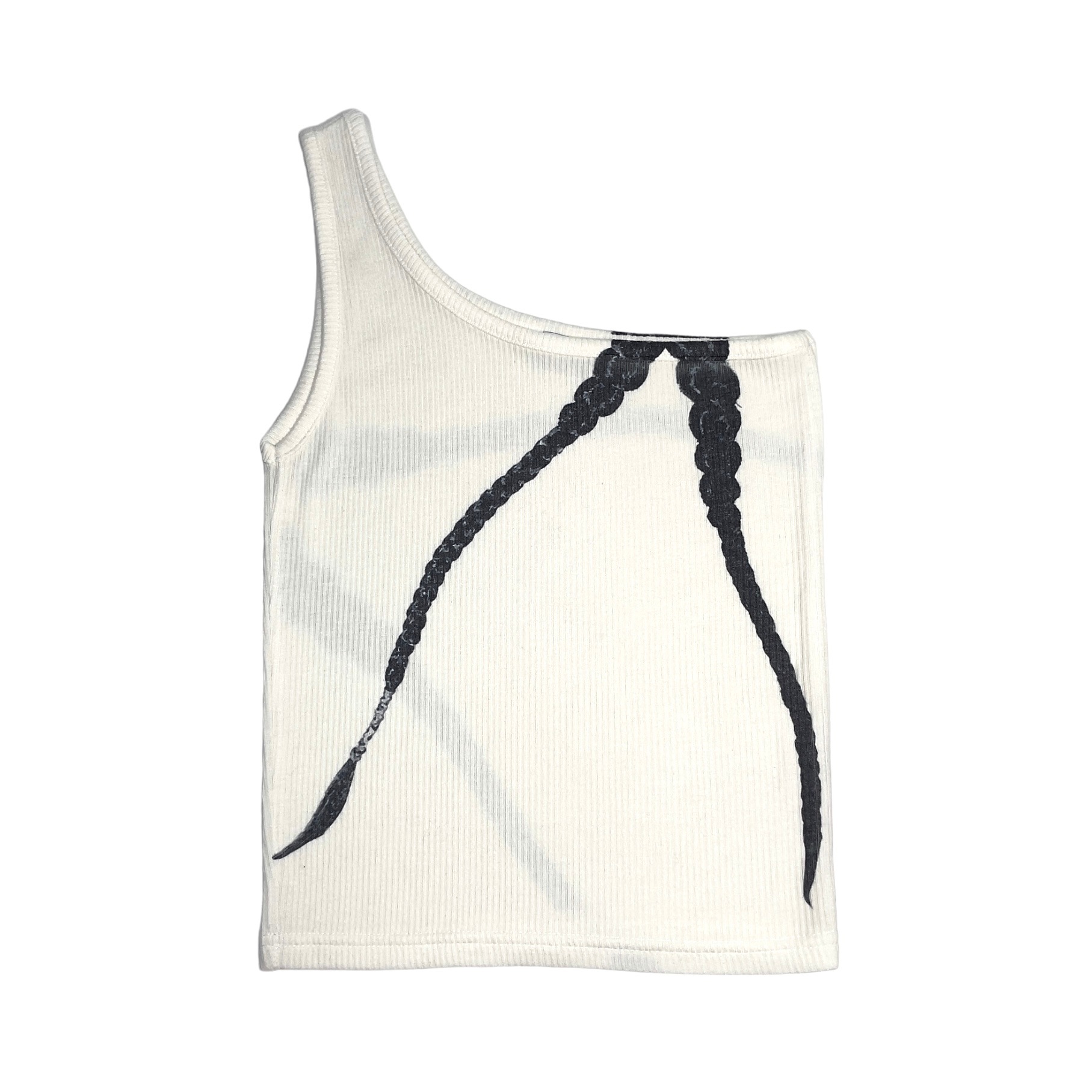 BRAID ONE-SHOULDER TOP
