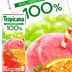45営業日以内に出荷キリン トロピカーナ 100％ フルーツブレンド 250ml紙パック96本［24本4箱］［賞味期限：2ヶ月以上］北海道沖縄離島は送料無料対象外です［送料無料］