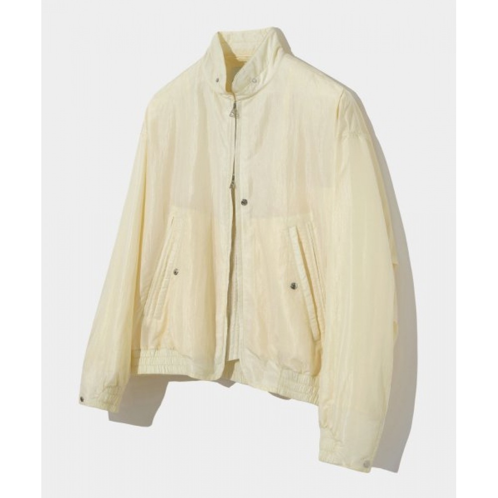 サンティナイロンオーバーサイズブルゾン MA-1 ジャケットリゾートクリーム