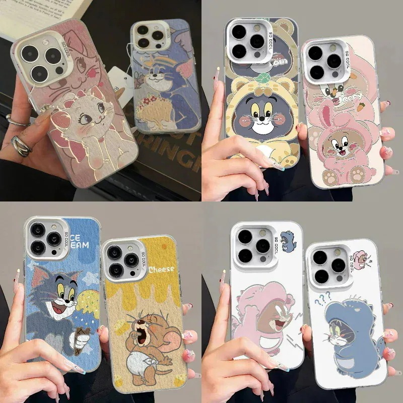 【20点セット】【急速出荷】新品入荷 韓国 おしゃれ トムとジェリー iPhoneケース カップル ペア かわいい キャラクター 対応機種iPhone15 14 13 12 11 Pro ProMax