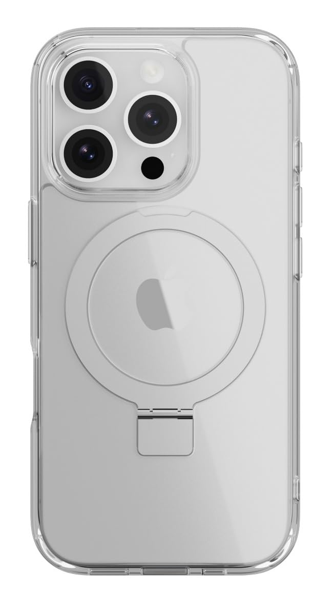 【SwitchEasy】 iPhone 16 Pro 対応 ケース クリア MagSafe 対応 スタンド リング付き 耐衝撃 MIL規格 スマ